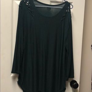 Hunter green tunic